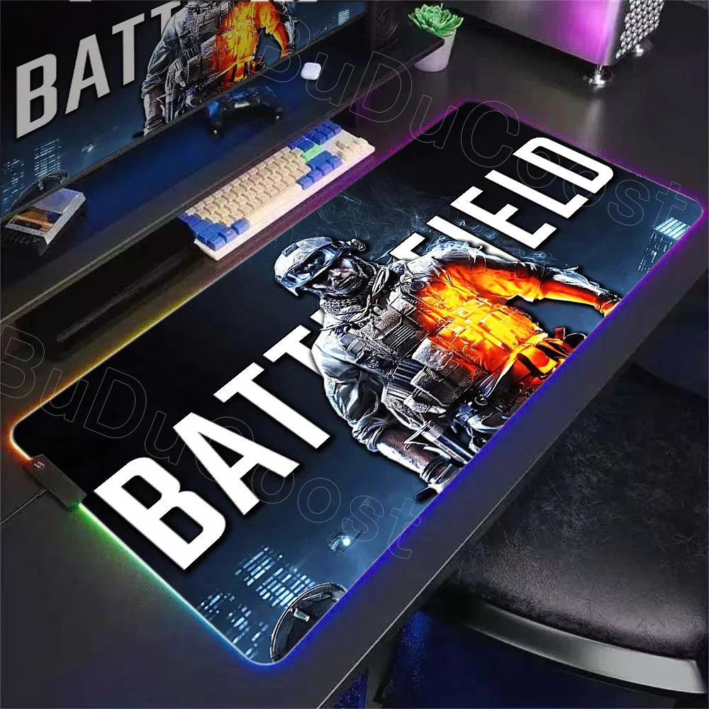 Tapis rétroéclairé RGB Battlefield 6