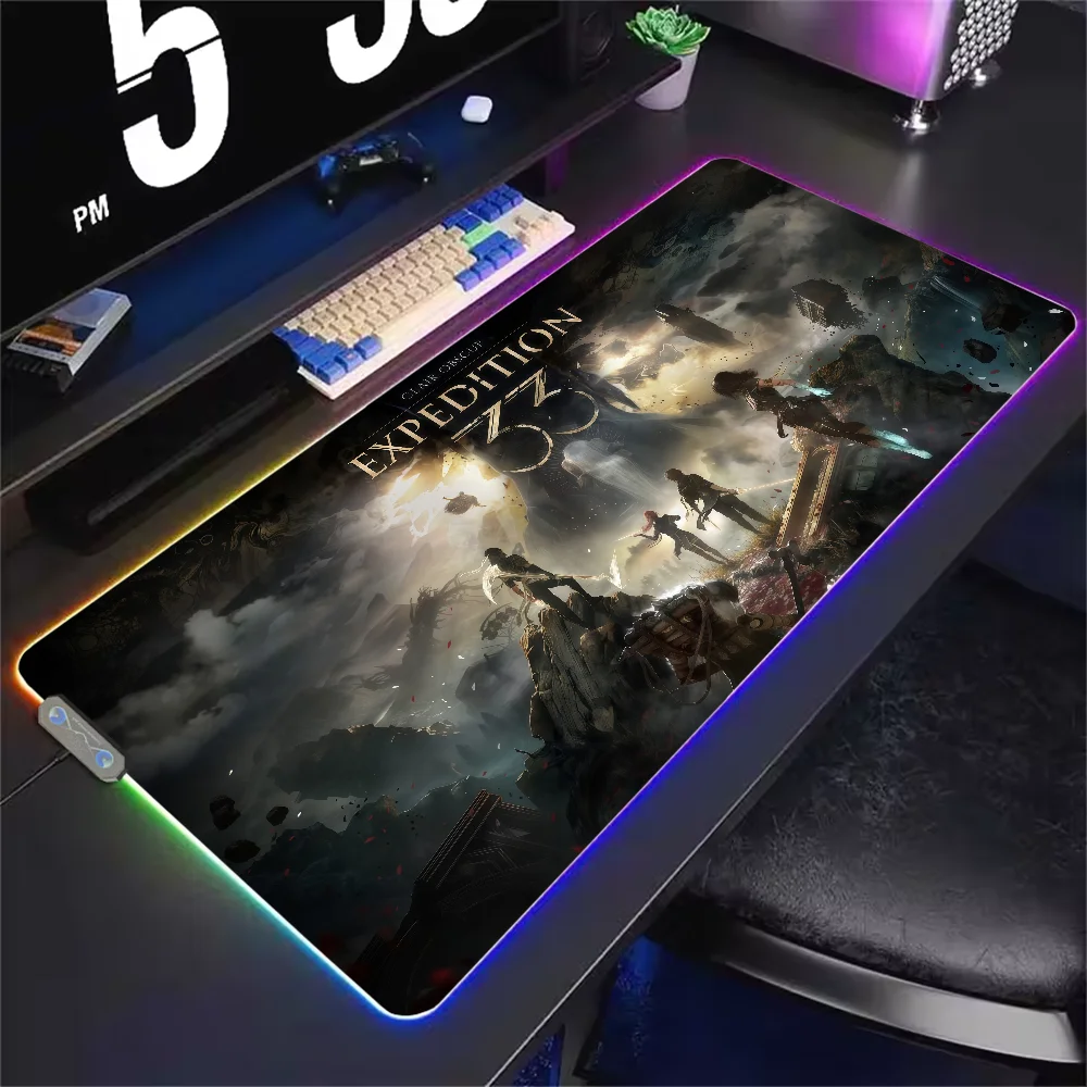 Tapis Clair Obscur Expédition 33 rétroéclairé