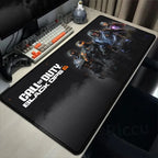 Tapis de bureau ou de souris de tout Call of Duty Black Ops 6 avec surface lisse et base en caoutchouc antidérapante, idéal pour gaming.