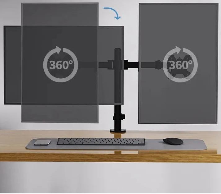 Support double écran pour ordinateur