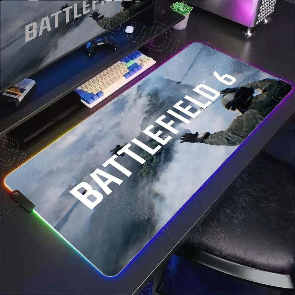 Tapis rétroéclairé RGB Battlefield 6