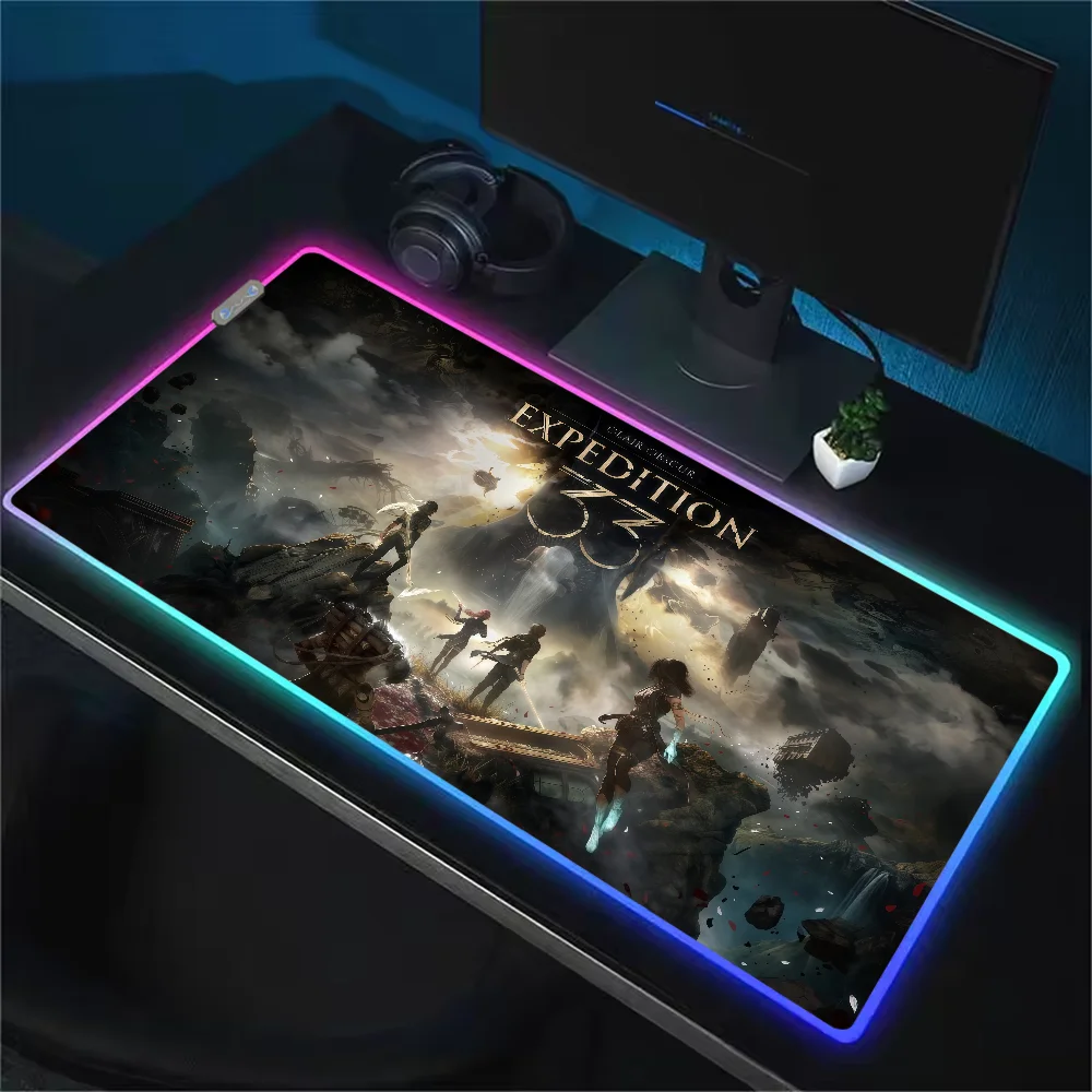 Tapis Clair Obscur Expédition 33 rétroéclairé