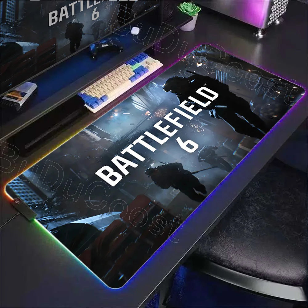 Tapis rétroéclairé RGB Battlefield 6