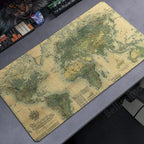 Tapis rétro pirate au motif carte nautique