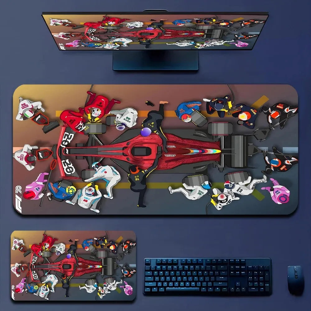 Tapis course et voitures F1