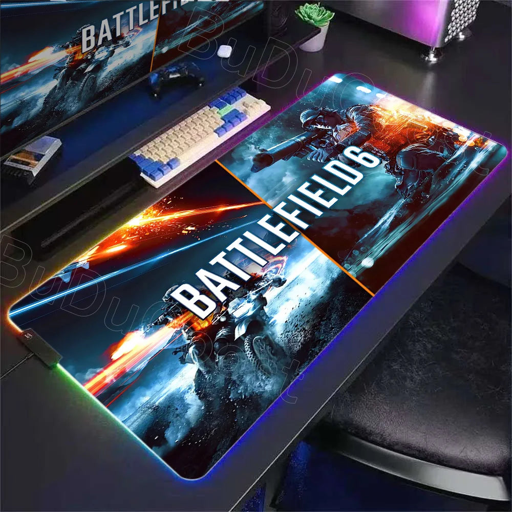 Tapis rétroéclairé RGB Battlefield 6