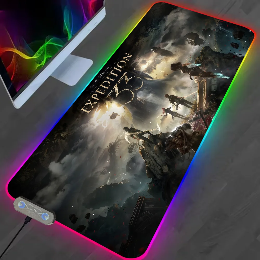 Tapis Clair Obscur Expédition 33 rétroéclairé