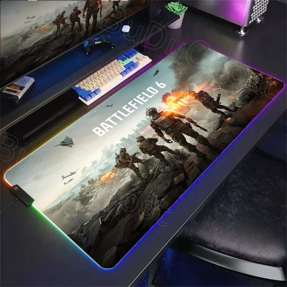 Tapis rétroéclairé RGB Battlefield 6