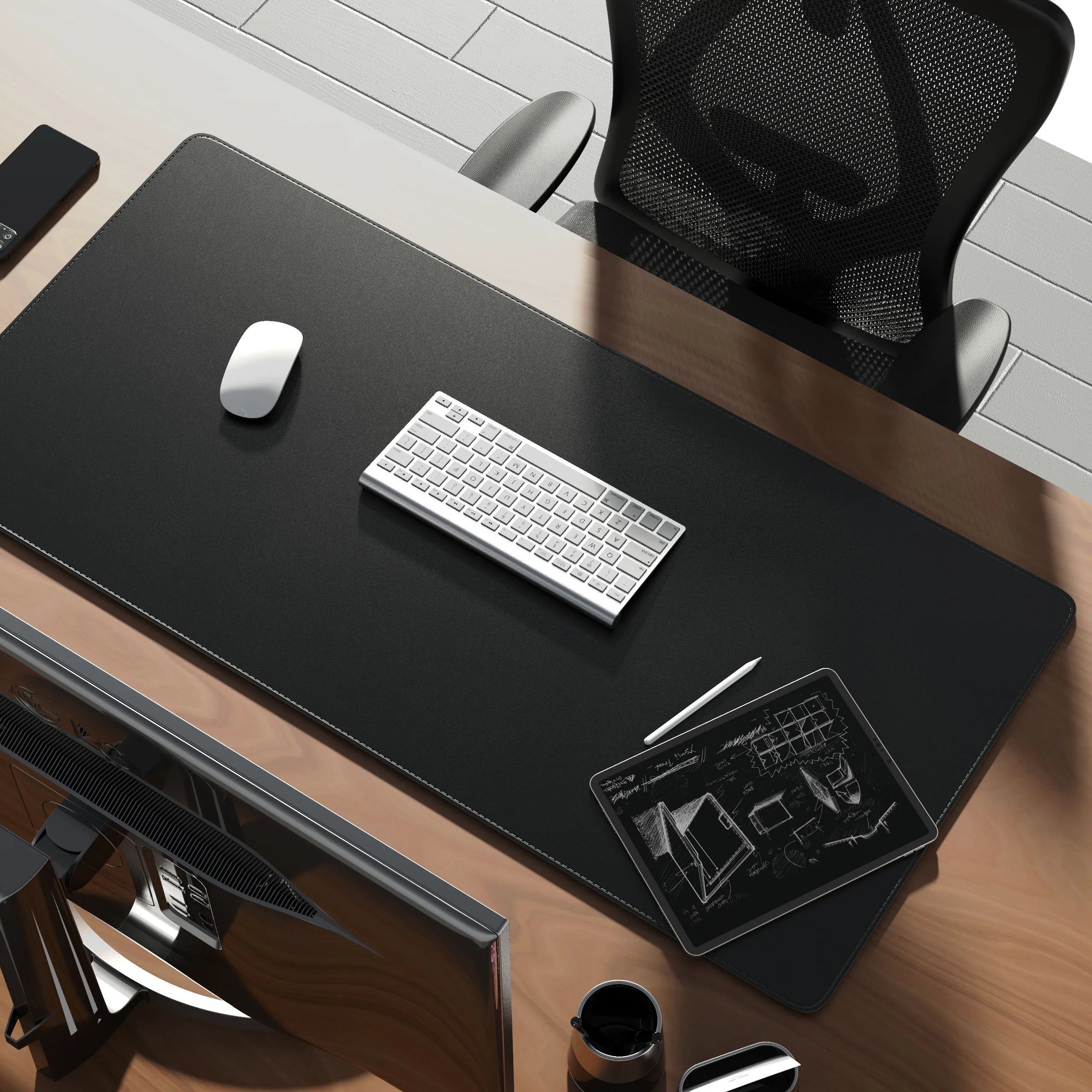 Tapis double face en Cuir et Liège