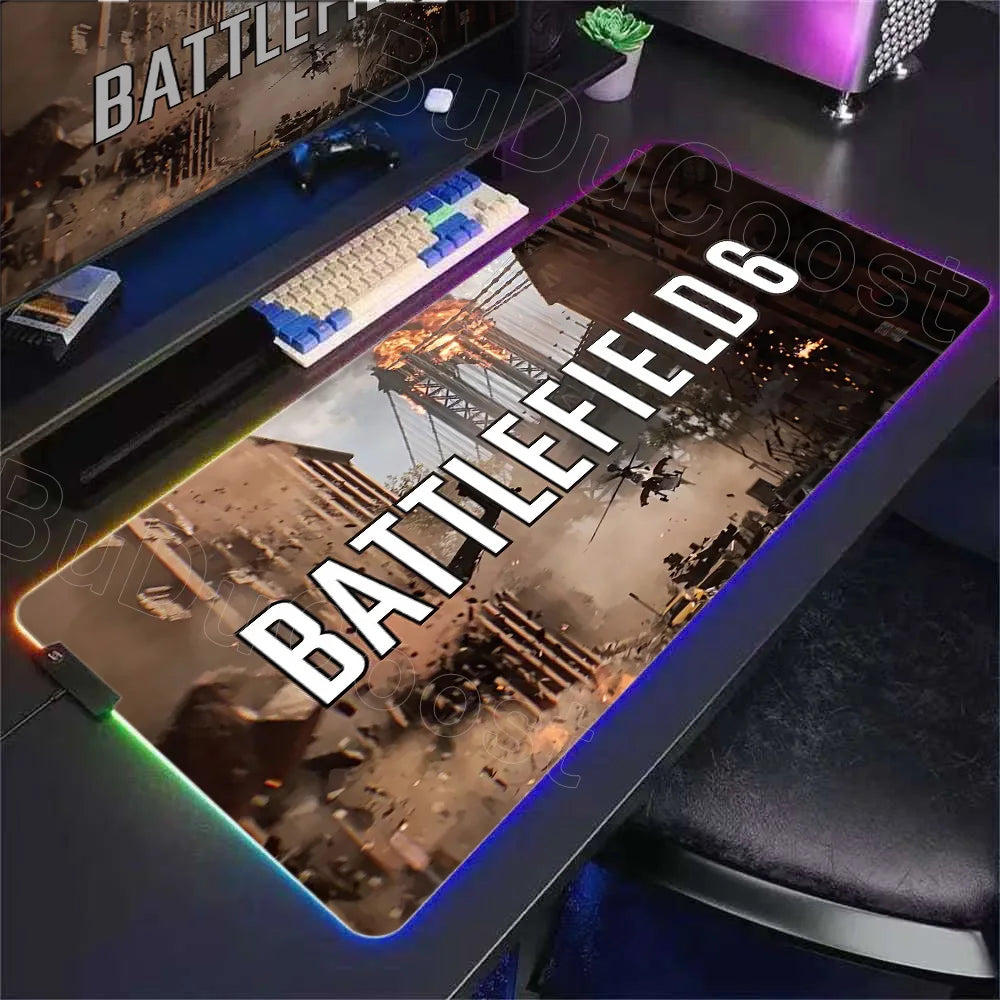 Tapis rétroéclairé RGB Battlefield 6