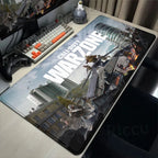 Tapis de bureau ou de souris de tout Call of Duty Warzone avec surface lisse et base en caoutchouc antidérapante, idéal pour setup gaming.