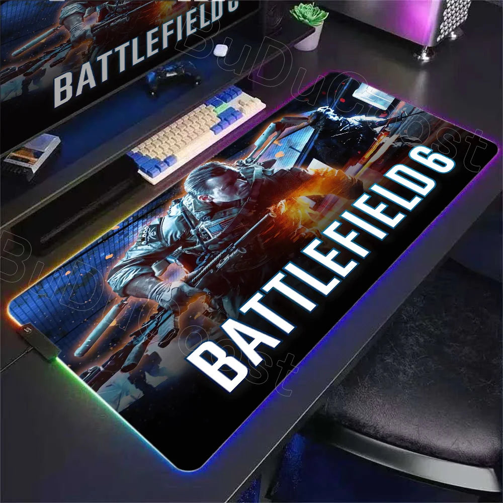 Tapis rétroéclairé RGB Battlefield 6