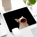 Tapis de bureau amusant Chien et Chat